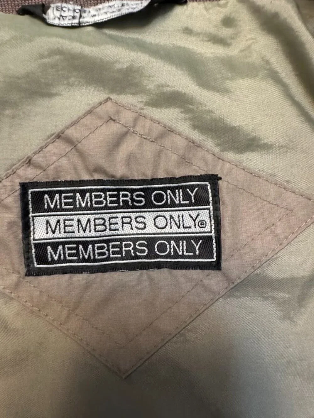 Members Only Men’s Taupe Lightweight Bomber Jacket Zip Front Size XL - Picture 5 of 11